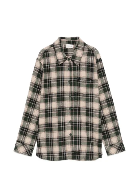 P.A.R.O.S.H. check rhinestone-embellished shirt Neutrals D380669COWBOY805