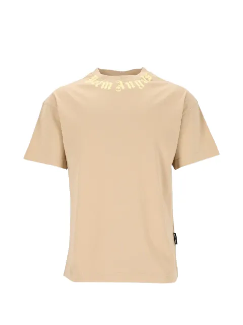 Palm Angels logo-print T-shirt Neutrals PAMAA001JR001