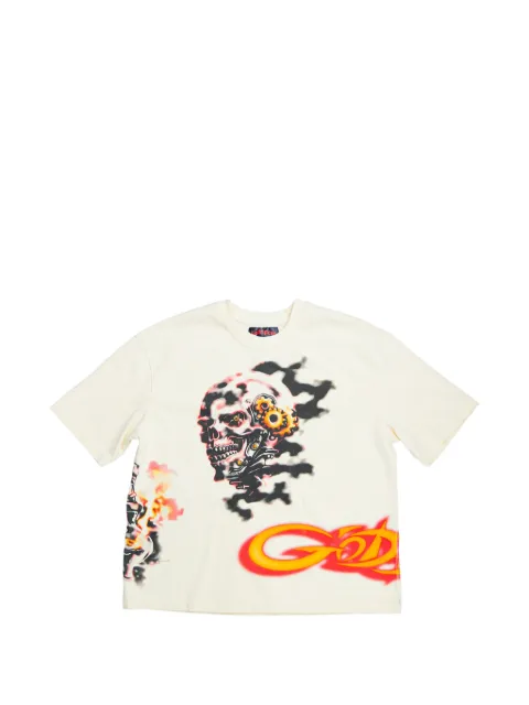 GODSPEED graphic-print crew-neck T-shirt Neutrals GS620