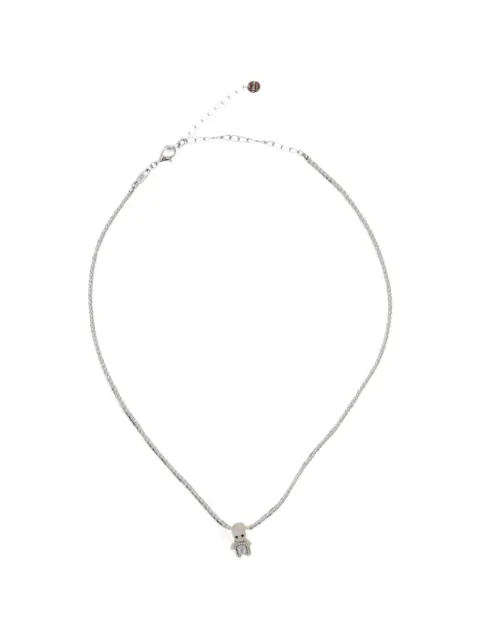 YVMIN rabbit-pendant beaded necklace Silver 2609500NNSLV