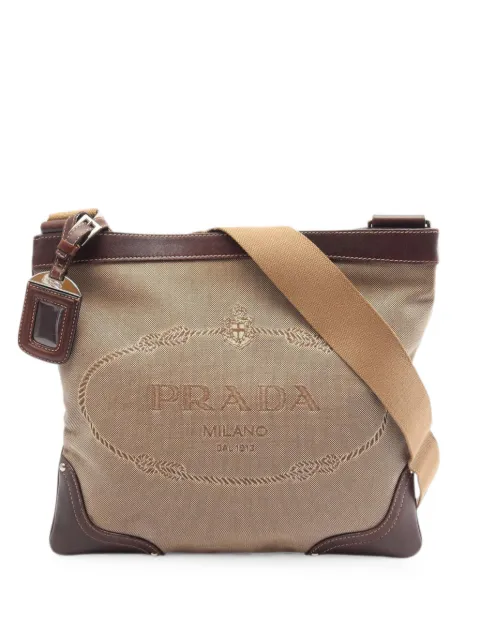 Prada Pre-Owned 2010-2026 Canvas Canapa Logo crossbody bag Neutrals CQVTY25RTCRBEQJK