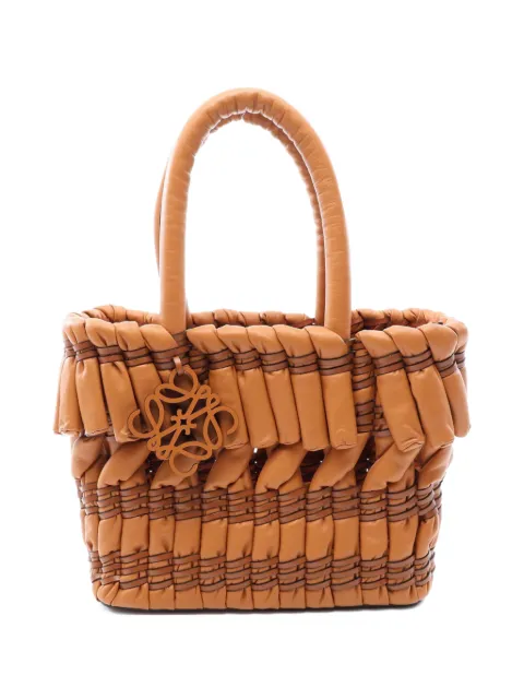 Loewe Pre-Owned 2010-2026 Small Nappa Tubular Basket tote bag Brown B6Q1H5DMWTEXRYE9