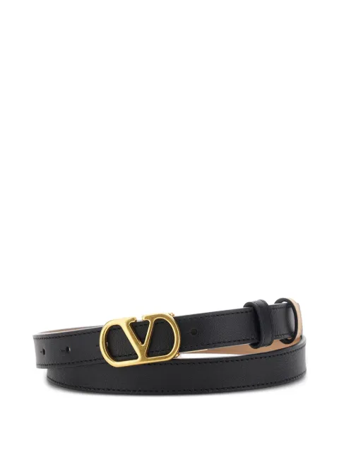 Valentino Garavani VLogo Signature reversible leather belt Black 9W2T0SU8ZDM