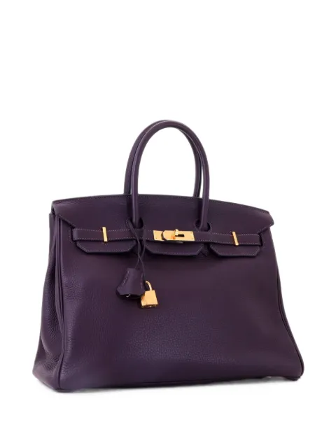 Hermès Pre-Owned Birkin Handbag Purple Togo with Gold Hardware 35 tote bag Purple XGW1O9TAJQKSRJZP