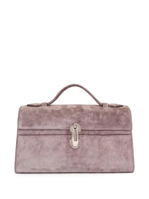 Savette suede top-handle tote bag Purple H0050303031
