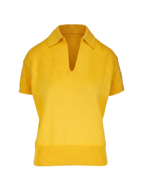 Lafayette 148 Daisy short-sleeve knit sweater Yellow MWFB7RKK96309
