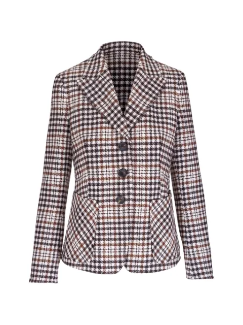 Akris Punto houndstooth-pattern tailored blazer White 672402022568034