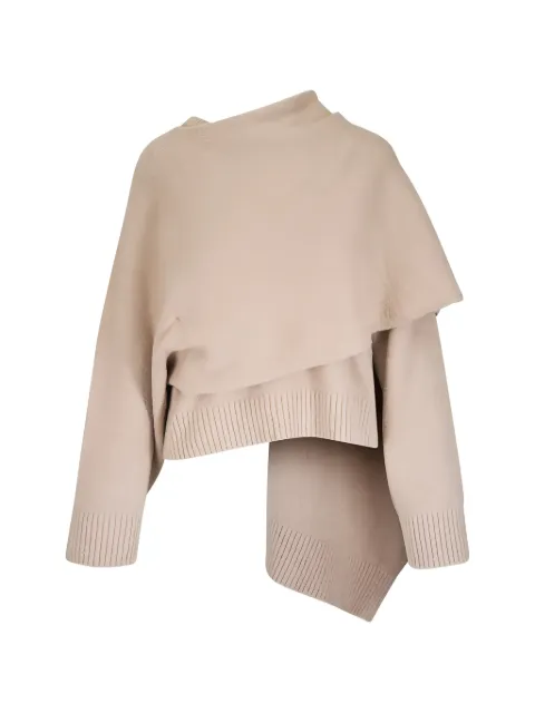 Altuzarra Palmer asymmetric draped sweater Neutrals F2268816565