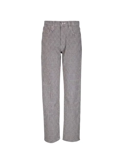 R13 Prince of Wales check jeans White R13W5083D410APRINC