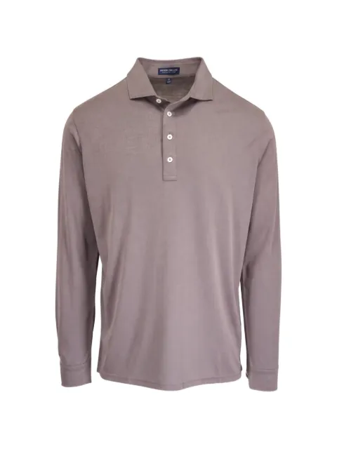 Peter Millar long-sleeve polo shirt Grey MF26XK83ARGENTO
