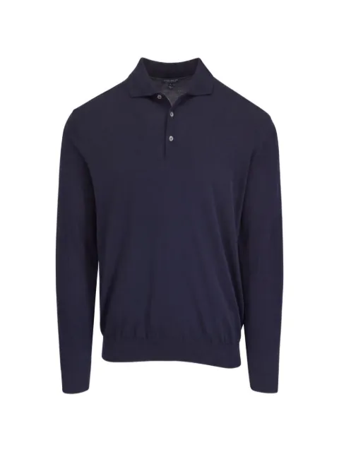 Peter Millar long-sleeve polo shirt Blue MF26XS12