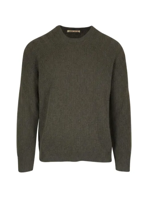 Maurizio Baldassari ribbed-knit long-sleeve sweater Green KBK00219CPKBATK480