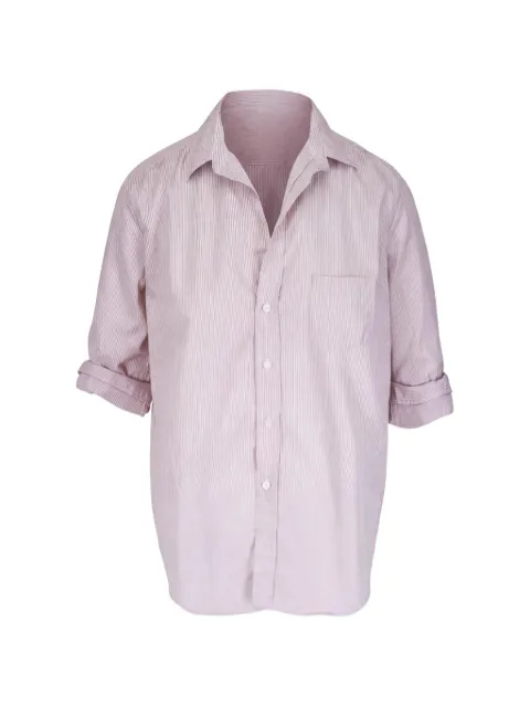 Frank & Eileen Eileen pinstriped shirt Pink EILEENSTAN