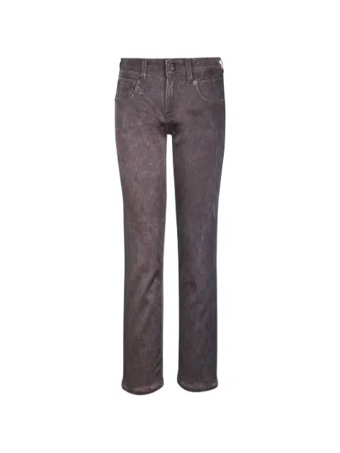 R13 Boy Straight faded-effect jeans Grey R13W0091D459