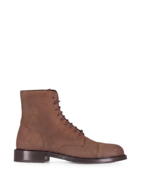 Brunello Cucinelli lace-up suede boots Brown MZUDERG666C7959