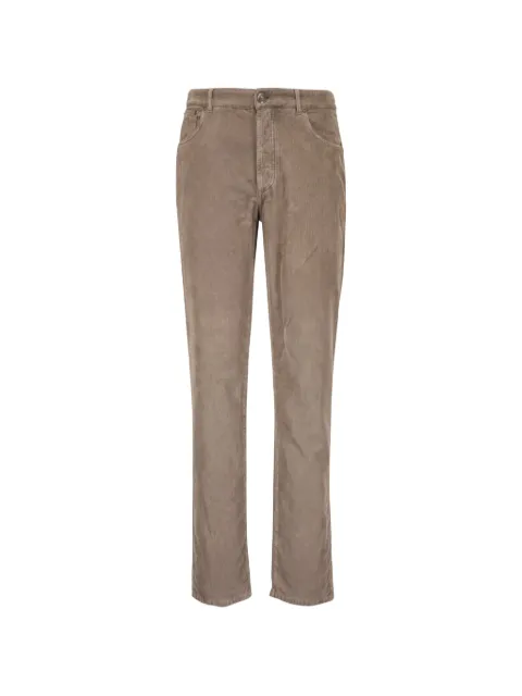Brunello Cucinelli corduroy-effect five-pocket cotton trousers Brown M279NI1780C6336