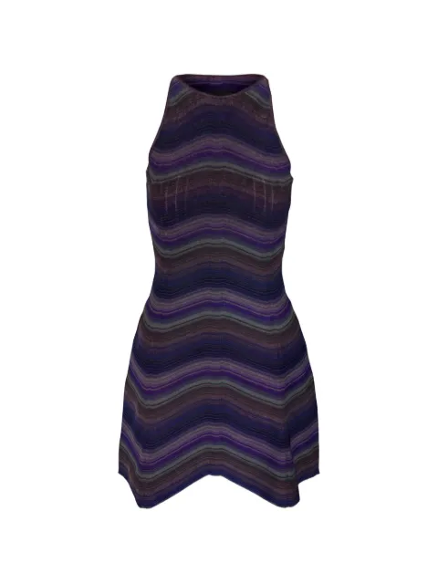 Missoni zigzag-knit sleeveless mini dress Purple DS26WG1OS91T5