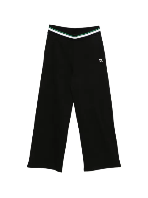 Karl Lagerfeld Ikon wide-leg track pants Black B4W10074