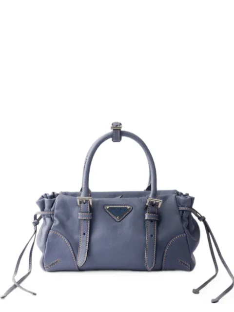 Prada Karin small leather bag Blue 1BA499VOOO2ZQX