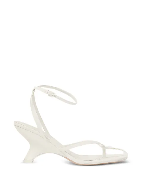 SIMKHAI Kelsey leather heel sandals White 426S468LEA