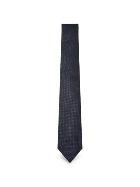 Canali micro-pattern silk tie Blue 18HJ046902