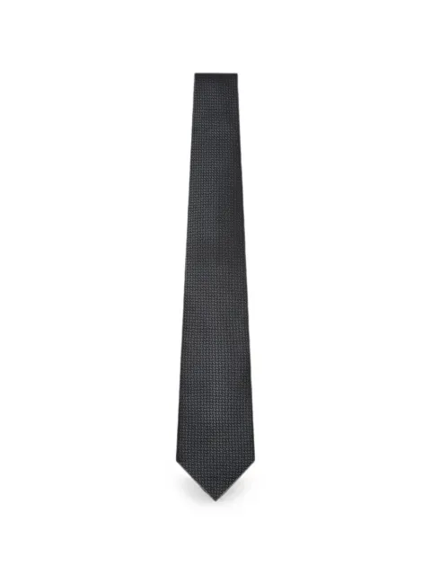 Canali silk jacquard-weave tie Grey 18HJ046963