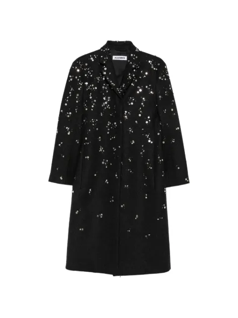 Jil Sander belted wool coat Black J02AA0214J40383
