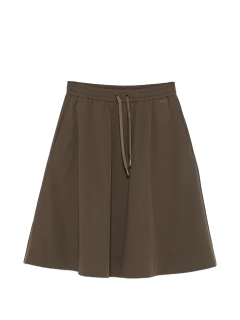 Herno drawstring A-line midi skirt Brown GN000100D12691Z
