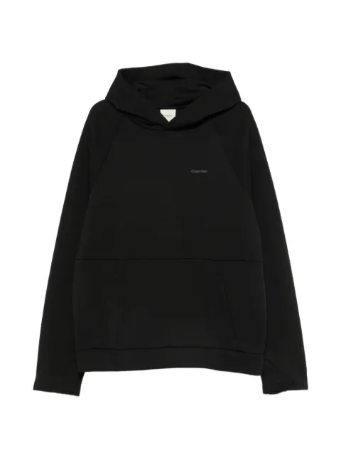 Calvin Klein logo-print raglan-sleeve hoodie Black LVGMF6W300UB1