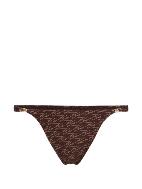 Karl Lagerfeld Autograph cheeky tanga bikini bottom Brown B1W460502GY