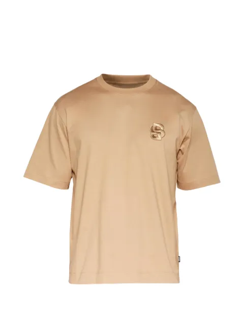 BOSS logo-patch T-shirt Neutrals 505187432