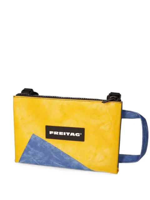 FREITAG Eddie logo-patch crossbody bag Yellow F272