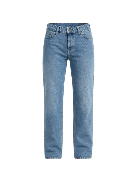 Michael Kors Finn faded-effect straight-leg jeans Blue CS5900KHP3