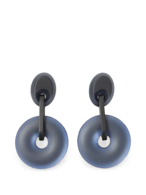Giorgio Armani geometric drop earrings Blue GW004329AF29842