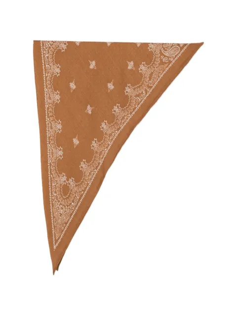 Destin paisley-print bandana scarf Brown BOX12TRIBANDANAVICUNA