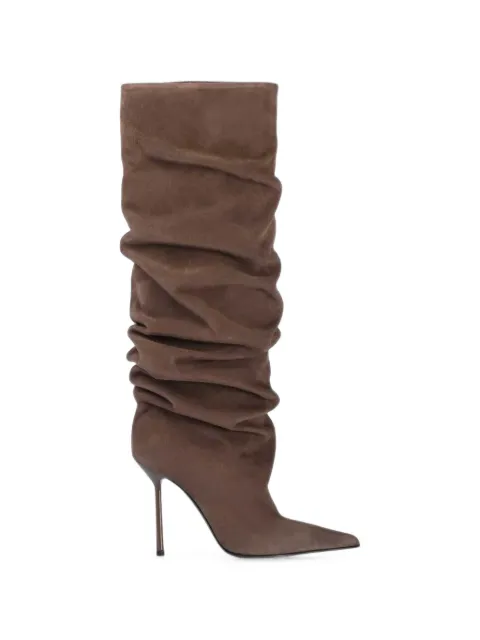 Le Silla Bella ruched-detail boots Brown 4196E090BXPPPOA