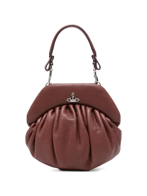 Vivienne Westwood Brooke leather clutch bag Brown 49030001WL00BX