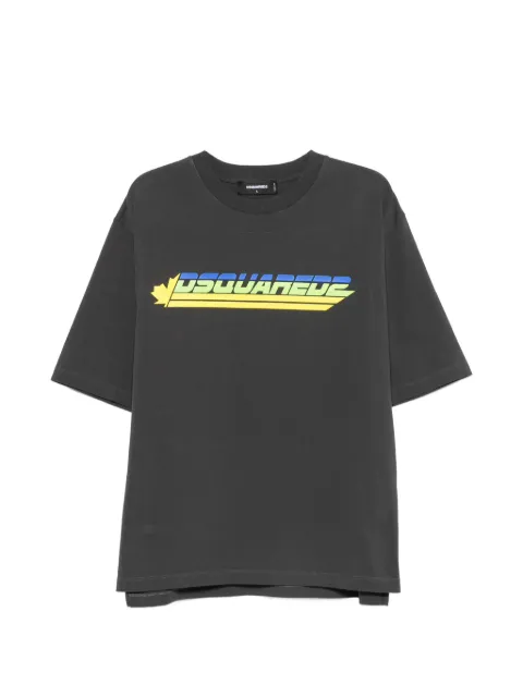 DSQUARED2 logo-print cotton T-shirt Grey S71GD1684D20033