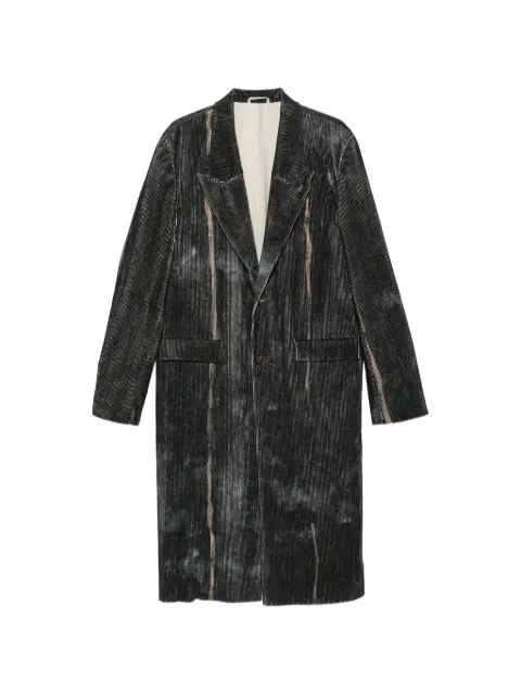 kang faded corduroy-effect coat Black MWJ008L