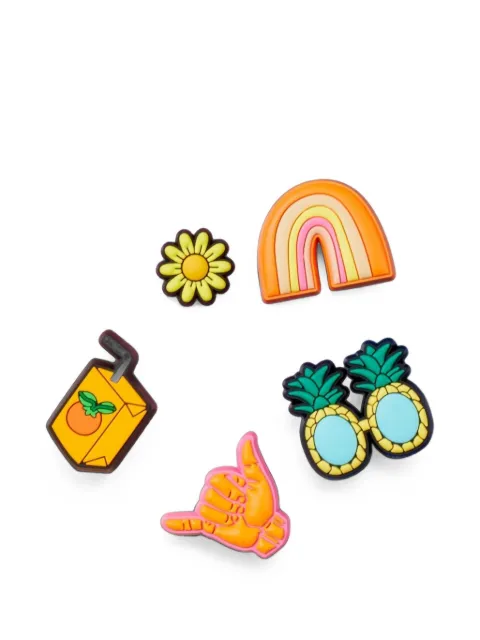 Crocs Jibbitz Sunshine Is Fine shoe charms (set of five) Orange 10011405NEW