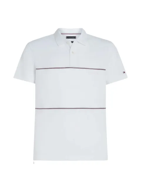 Tommy Hilfiger stripe-detail polo shirt White MW0MW38125