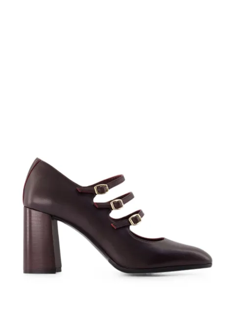 Carel Paris Keel Flex triple-strap pumps Brown 33363074