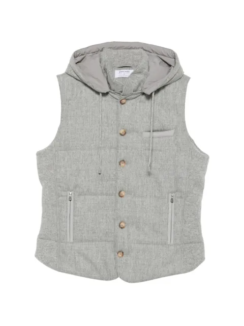 Gran Sasso quilted hooded gilet Grey 2319251303070