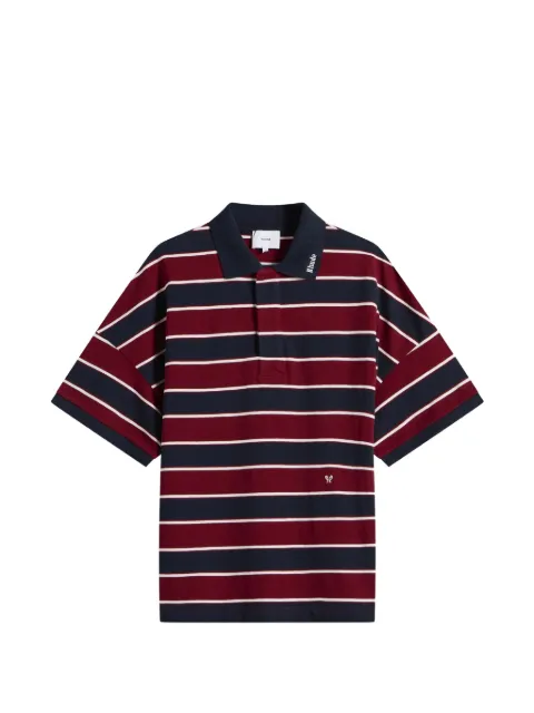 RHUDE Fontaine striped polo shirt Red RHPF26PO01212