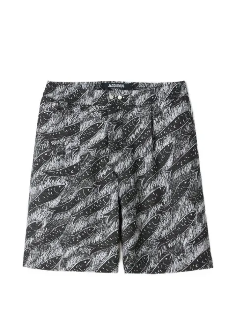 Jacquemus The Pyjama elasticated-waist shorts Black SOM00553AW00940