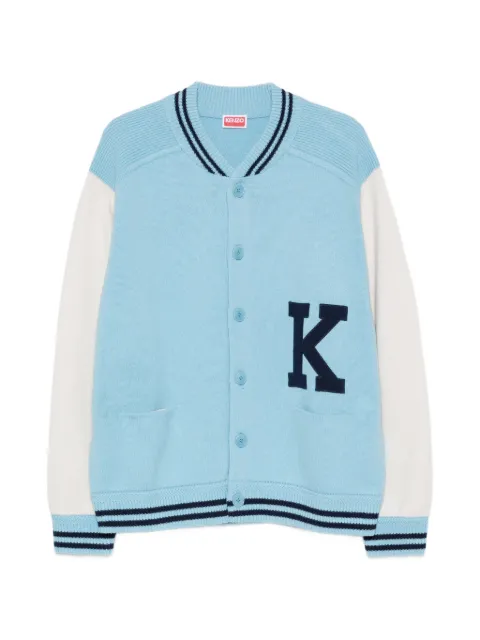 Kenzo Varsity logo-embroidered cardigan Blue FG65CA8173FG