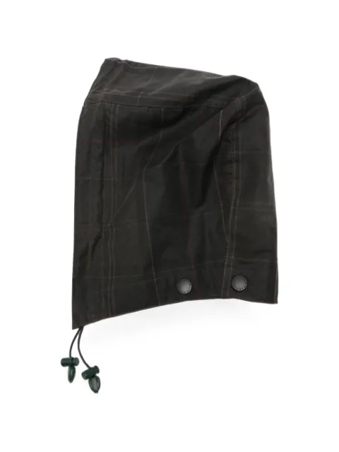 Barbour tartan-print drawstring hood Green MHO0051TN12