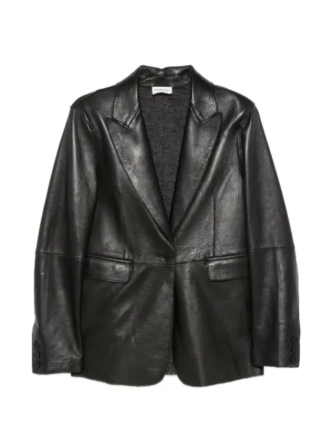 P.A.R.O.S.H. single-breasted leather jacket Black D431760SMACIOCK26W013