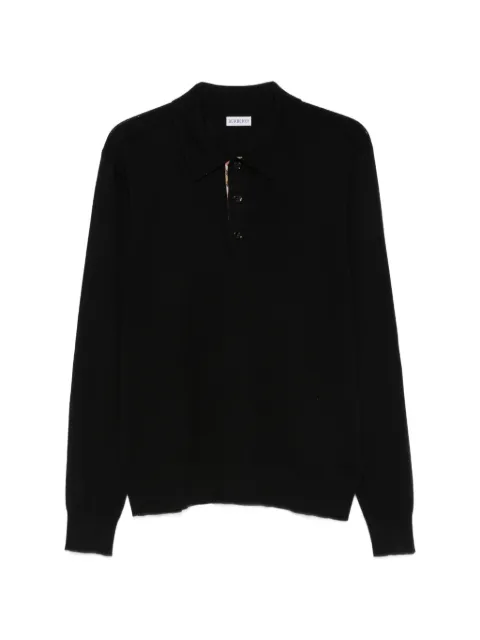 Burberry long-sleeve polo shirt Black 8130468