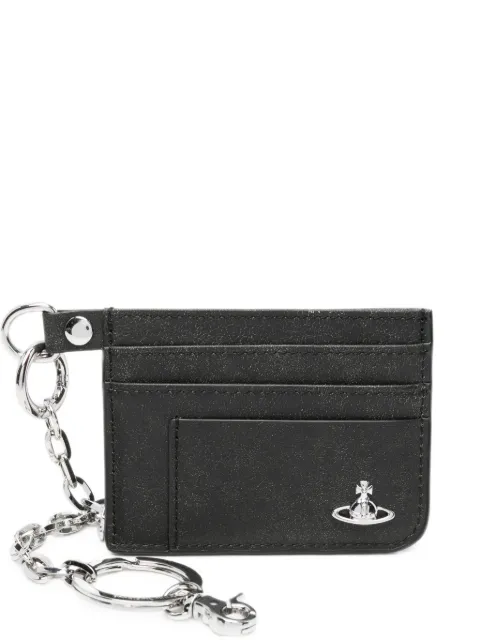 Vivienne Westwood Orb-plaque chain-detail cardholder Black 5403000RUL00EQ